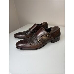 Giorgio Brutini 248764 Double Monk Strap Wingtip Men's Dress Shoes Size 9